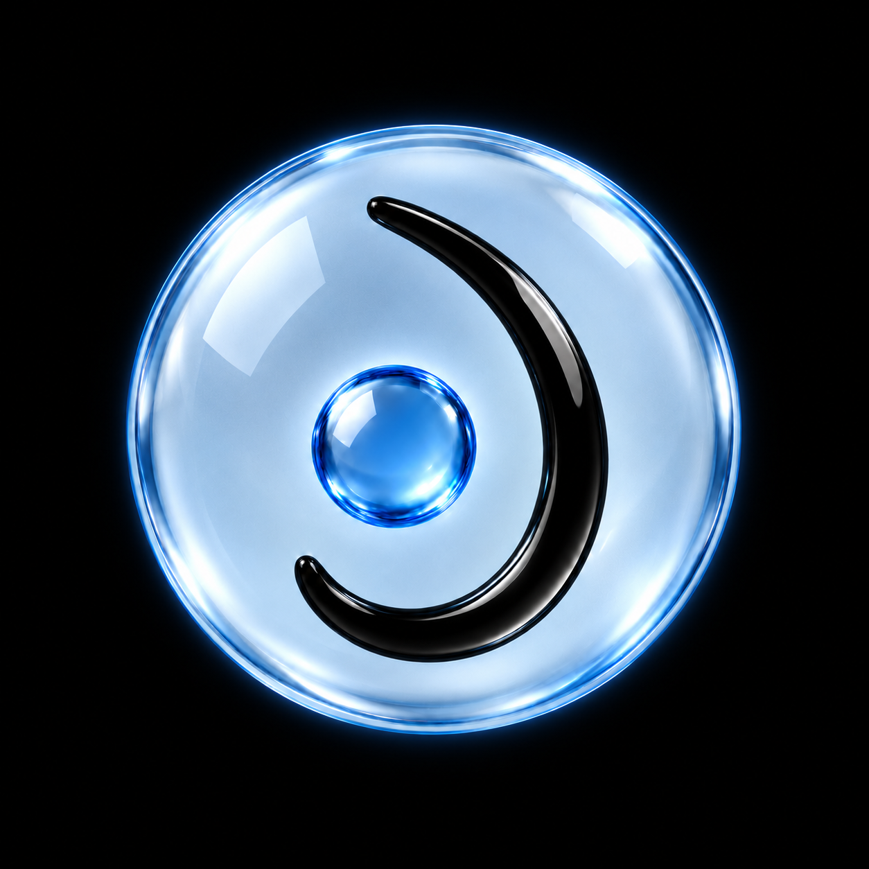 Original JRIVE blue glass circular logo